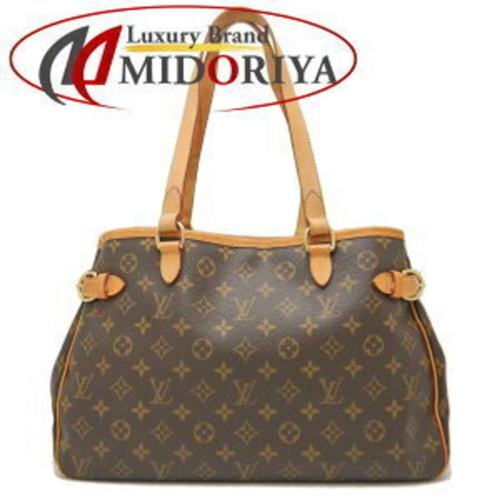 LOUIS VUITTON Monogram Batignolles Horizontal Tote Bag Brown